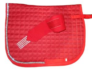 Bling English High Quality Polycotton Fabric Saddle <b>Pads</b> All-Purpose Western Style HD <b>Foam</b> Cotton Filling New Improved - Product Image 3