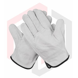 Gants de sécurité de construction anti-coupure ignifuges blancs bon marché pour les constructeurs de soudures, les mécaniciens, les conducteurs et les soudeurs - Product Image 3
