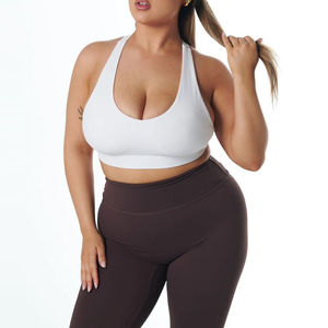 บราโยคะระบายอากาศได้สำหรับผู้หญิงผ้าสแปนเด็กซ์ผ้าไนลอนระบายอากาศได้ดีน้ำหนักเบาเป็นมิตรต่อสิ่งแวดล้อมเสื้อชั้นในเล่นกีฬาด้านหลังแข่ง - Product Image 3
