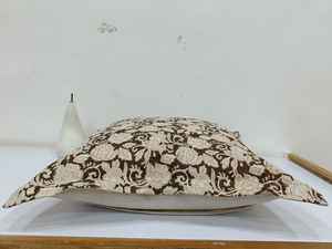 Bloque de mano real Impreso Sanganer 100% Cojín de lino y funda de almohada Frente Impreso y trasero Sólido para uso doméstico o hotelero - Product Image 2