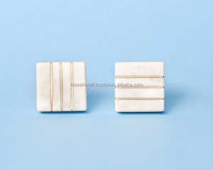 Modern Luxury White Marble <b>Brass</b> Drawer <b>Knobs</b> Top Selling for Kitchen Bedroom Cabinets Bathroom Hotel Usage - Product Image 2