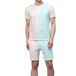 Conjunto de Pantalones Cortos Estampados de Alta Calidad para Hombre, 2 Piezas, MOQ Bajo, Moda de Verano, 100% Algodón, Ropa Deportiva Transpirable - Product Image 1