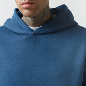 Sudadera con Capucha Extra Grande para Hombre, 100% Algodón Felpa, Color Sólido, Casual, con Bolsillo, para Otoño - Product Image 4