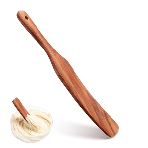 Wood Sourdough Spurtle Stirring Stick High Moist Resistance Teak <b>Spurtles</b> Kitchen Porridge Cooking Tool - Product Image 5