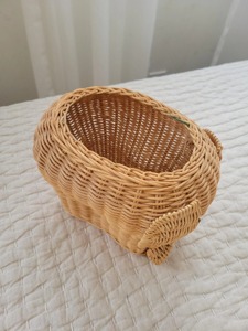 Panier en rotin en forme d'éléphant, paniers de rangement faits à la main, rotin naturel, moderne, multifonction, fabriqué au Vietnam - Product Image 5