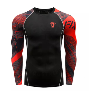 Chemise de compression athlétique de haute qualité pour hommes Gym Rush Guard du fabricant pakistanais - Product Image 6