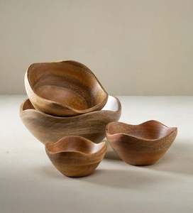 Modern Craved Eadges Juego más vendido de 2 Tazón grande para servir frutas Utensilios de cocina Uso en el Hotel Decoración para el hogar - Product Image 5