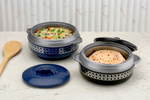 Casserole isotherme classique et durable, réchauffe-aliments en acier inoxydable avec couvercle en plastique, usage polyvalent pour la cuisine et la salle à manger, fabriqué en Inde - Product Image 5