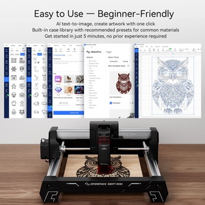 ATOMSTACK Swift <strong>Mini</strong> Laser Engraver for Beginners 3000mW Output Laser Cutter Desktop Portable <strong>Engraving</strong> <strong>Machine</strong> for Wood T-Shirt - Product Image 6