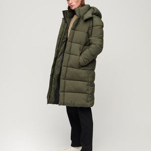 2024 New <b>Men's</b> Cropped <b>Padding</b> Puffer <b>Coat</b> <b>Long</b> Sleeve Hooded Jacket With Stand Collar Casual Outerwear for Winter - Product Image 4