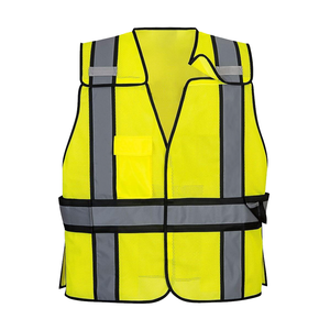 Chaleco de Seguridad Morado de Alta Visibilidad, Económico, Certificado Oeko-Tex, Cómodo, Reflectante, de Poliéster, Unisex, con Bolsillos y Espalda de Malla - Product Image 2