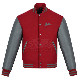แจ็กเก็ตแขนหนังสำหรับผู้ชาย, แจ็กเก็ตฤดูหนาวแขนหนังแท้ - Product Image 1