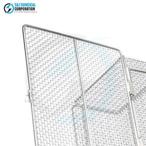 Stainless Steel Wire <b>Mesh</b> <b>Basket</b> Locking Lid Durable for Safe Sterilization Storage Transport Protection Surgical Medical - Product Image 5