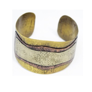 Popular <b>Bracelets</b> Handcrafted Jewelry for a Stylish Sunday for Ladies Oxidized and Three Tone mehndi brass <b>cuff</b> Design - Product Image 6