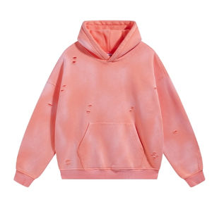 Sweat à capuche oversize pour homme, personnalisé, en molleton de coton, délavé à l'acide, manches longues, style streetwear sportif - Product Image 5