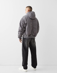 <b>Men's</b> <b>Flight</b> Bomber <b>Jacket</b> Windproof Outdoor Casual Pilot Coat Streetwear Baseball <b>Jacket</b> - Product Image 2