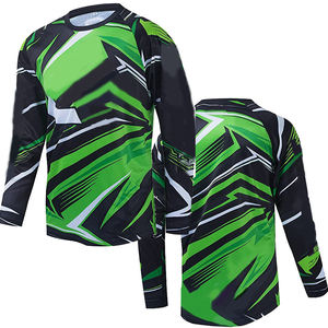 T-shirt à manches longues maillot de vélo de montagne cyclisme hommes maillot de moto fabrication maillot de vélo uni personnalisé - Product Image 4