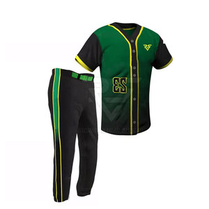 Uniforme de Béisbol de Primera Calidad del Fabricante, 100% Poliéster, Color y Logotipo Personalizados, Duradero, Transpirable, Deportivo - Product Image 2