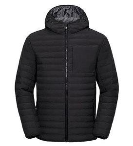 Veste matelassée à motif uni pour homme, veste d'hiver légère en duvet matelassée personnalisée pour homme, vestes OEM - Product Image 6