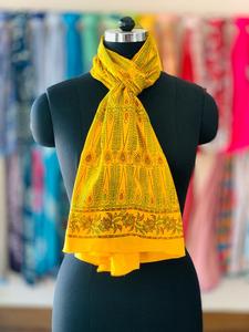 Wholesale Price Indian Hand Block Print Cotton <b>Women</b> <b>Scarves</b>-Trendy Lightweight All Seasons Customizable Multi-Purpose - Product Image 2
