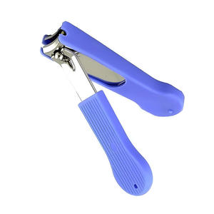 Purple Griped Nail Cutters <b>Mirror</b> Polish German Steel Pedicure Nail Clippers 3 inches Professional Nail Cutting Tools - Product Image 2