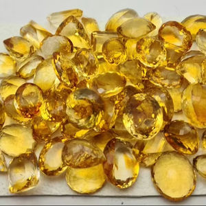 Lot de pierres de citrine naturelle de qualité AA, pierres taillées de haute qualité, pierres jaunes facettées pour la fabrication de bijoux, formes variées, pierres en vrac - Product Image 1