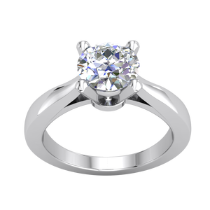 Bague Classique Élégante pour Femme en Or 9K avec Diamant de Laboratoire de 0,75 Carats, Clarté VS, Couleur EF, Taille Brillant, Certifié IGI - Product Image 1