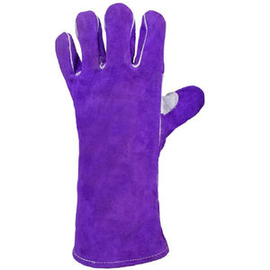 Guantes de seguridad de cuero de vaca de alta resistencia con puño de brazo largo para pegar soldadura y cortar guantes de soldadura de cuero - Product Image 3