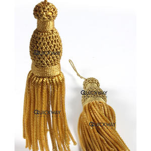 Borlas de Hilo Dorado al por Mayor para Uso en Prendas de Vestir - Adorno de Flecos de Rayón Textil, Color y Tamaño Personalizados, Precio Bajo - Product Image 1