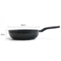 [CHEFID] Wok en céramique 28 cm, wok antiadhésif, wok en céramique, grand wok, batterie de cuisine