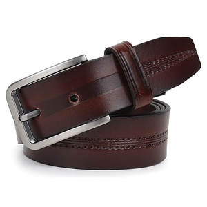 Cinturón de cuero de vaca genuino hecho a mano con hebilla de diseño personalizado para hombres cinturón de cuero genuino con cinturones de doble cara - Product Image 6