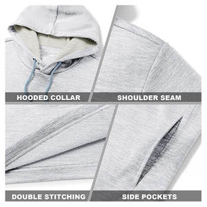 Sweat-shirt unisexe léger d'hiver personnalisé, best-seller, extensible, respirant, séchage rapide, coton, polyester, élasthanne - Product Image 6