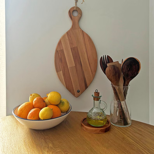 Tabla de cortar de madera de acacia natural para alimentos, segura y duradera, artesanía creciente - Product Image 1