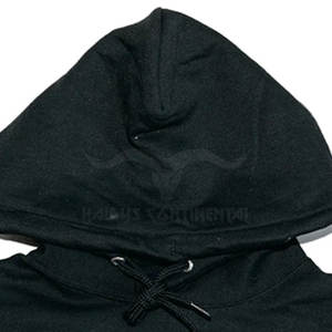 Vente en gros 2024 sweat à capuche décontracté à motif solide pour hommes hiver coton polyester imprimé col à capuche teint uni vêtements d'hiver en vente - Product Image 4