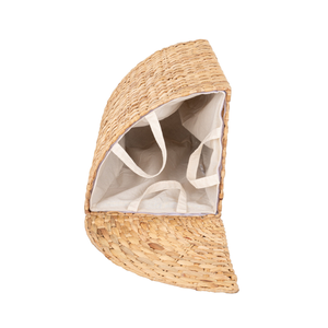 Best Price High Quality Water Hyacinth Checked <b>Laundry</b> <b>Basket</b> Organizer <b>Woven</b> <b>Laundry</b> <b>Basket</b> from Vietnamese - Product Image 5