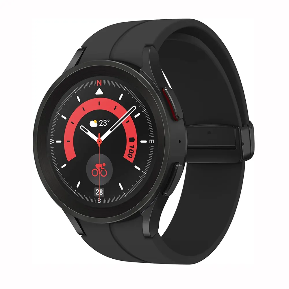 590mAh Battery Capacity High and low heart rate notifications Blood Pressure Monitor Samsung Galaxy Watch 5 Pro 45mm LTE