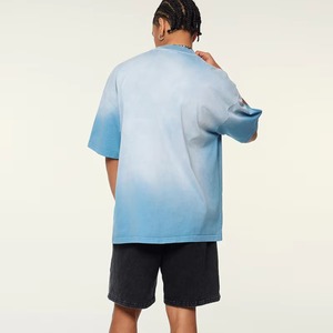 <b>Heavyweight</b> Washed Short Sleeve Tshirt Streetwear Clothing Oversized Blank Tshirt Stock Solid Hip Hop Designer <b>T</b>-<b>shirt</b> for <b>men</b> - Product Image 2