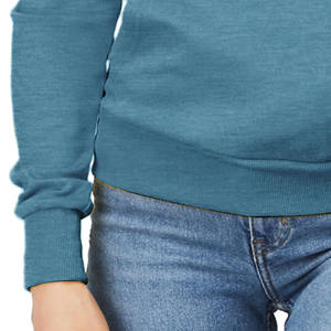 Sweat à capuche à manches longues pour dames avec dessin en coton tricoté à personnaliser avec des logos d'impression bouffants ou des logos de broderie - Product Image 2