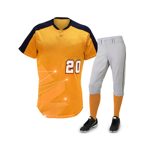 ชุดเบสบอลแบบปรับแต่งได้ ดีไซน์ล่าสุด ระบายอากาศได้ดี สไตล์ยอดนิยม โพลีเอสเตอร์ 100% ป้องกันแบคทีเรีย ไซส์พลัส ชุดกีฬา รับผลิตแบบ OEM - Product Image 1