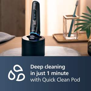 Afeitadora Eléctrica Inteligente de Triple Cuchilla para Hombre, Uso en Seco y Húmedo, Impermeable IPX7, Mini Afeitadora Facial en Negro, Idioma de Funcionamiento Alemán - Product Image 2