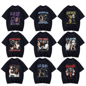 DTG เสื้อยืดลำลองสำหรับผู้ชายสไตล์สตรีทวินเทจแบบโอเวอร์ไซส์ผ้าคอตตอนระบายอากาศได้ดีผ้า100% - Product Image 6