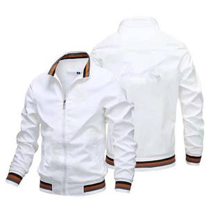 Primavera y otoño gama alta nueva moda cómodo bordado Logo ropa de hombre chaqueta de béisbol universitaria para hombres - Product Image 3