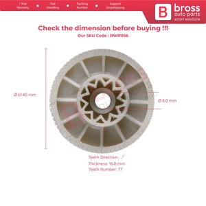 Kit de réparation de moteur de lève-vitre BWR1166 pour diamètre 61,40 mm - Product Image 4