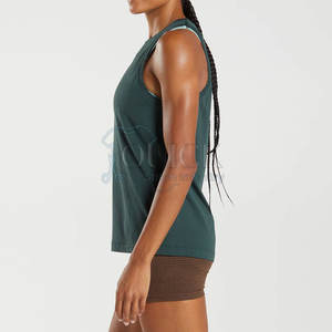 Camiseta sin Mangas para Mujer, Diseño Moderno, Precio al por Mayor, Alta Calidad, Transpirable, Ecológica, Secado Rápido, Opciones Personalizables, Servicio OEM - Product Image 3