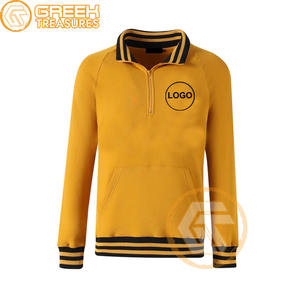 Sudadera Personalizada Alpha Solid 100% Algodón Felpa Bordada de Alta Calidad para Fraternidad Griega Phi, Transpirable y de Secado Rápido para Hombre - Product Image 1