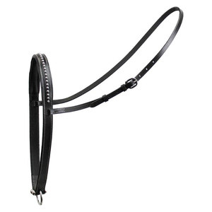 Noche estrellada Cuero negro Banda para la nariz occidental Caballos Calzones Tamaño completo Banda para la nariz ecuestre Puntos de acero inoxidable Calidad Premium - Product Image 3