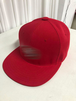 Gorra de Gran Tamaño Unisex Noggin Boss con Logotipo Personalizado Bordado, Gorra Ajustada Gigante Roja con Espuma de Alta Calidad