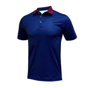 T-shirt en jersey 100 % coton de luxe pour homme, logo brodé, bouton, uni, séchage rapide, design ODM, décontracté - Product Image 4