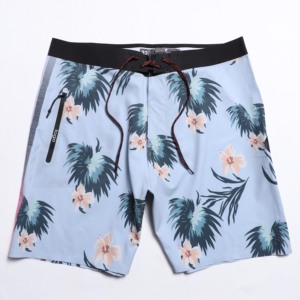 Shorts de plage décontractés pour hommes Nouveau design Short cargo respirant à taille basse avec fermeture à cordon de serrage Maillot de bain solide en spandex/polyester - Product Image 1