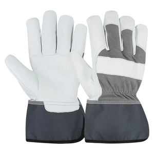 Gants de travail en cuir de vachette de qualité supérieure, vente en gros directe d'usine, pour travaux de construction, durables, résistants, protection des mains - Product Image 1